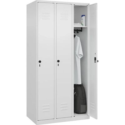 C+P Spind Classic PLUS - 3 Fächer, Verkehrsweiß C+P Spind Classic PLUS - 3 Fächer, Verkehrsweiß