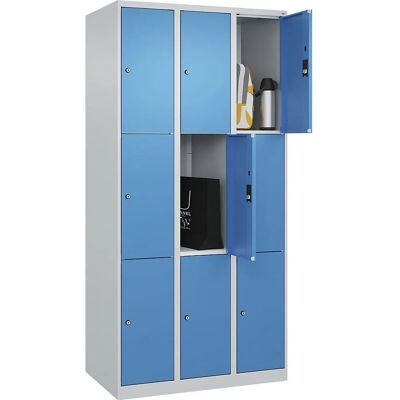 C+P Hellgrau/Blaue Stahlablage - 9 Fächer - Classic PLUS C+P Hellgrau/Blaue Stahlablage - 9 Fächer - Classic PLUS