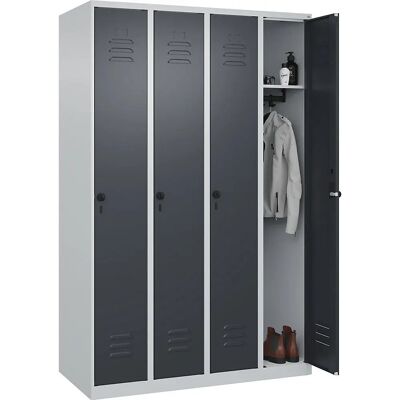 C+P Spind Classic PLUS, 4 Fächer, Grau - Spind C+P Spind Classic PLUS, 4 Fächer, Grau - Spind