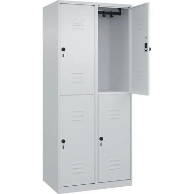 C+P Stauraumschrank - Classic PLUS, Hellgrau, 2 Ebenen C+P Stauraumschrank - Classic PLUS, Hellgrau, 2 Ebenen