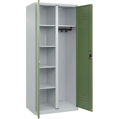 C+P Stahlschrank - Classic PLUS, 1 Modul, Hellgrau / Resedagrün - Aufbewahrungsschrank C+P Stahlschrank - Classic PLUS, 1 Modul, Hellgrau / Resedagrün - Aufbewahrungsschrank