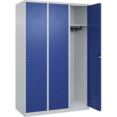 C+P Schließfach 3 Module Classic Plus - Stahl, Blau, 1200mm C+P Schließfach 3 Module Classic Plus - Stahl, Blau, 1200mm