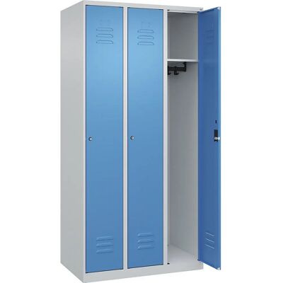 CP Spind Classic Plus - Hellblau / Hellgrau - 3 Fächer CP Spind Classic Plus - Hellblau / Hellgrau - 3 Fächer