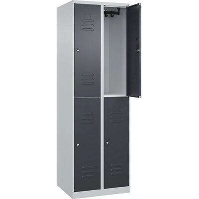 C+P Stahl-Schließfach mit Zwei Ebenen - Classic PLUS C+P Stahl-Schließfach mit Zwei Ebenen - Classic PLUS