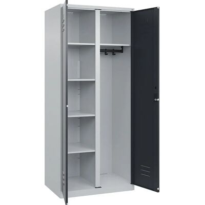 C+P Hellgrauer Stahlreinigungsmaterial-Schrank - Classic PLUS C+P Hellgrauer Stahlreinigungsmaterial-Schrank - Classic PLUS