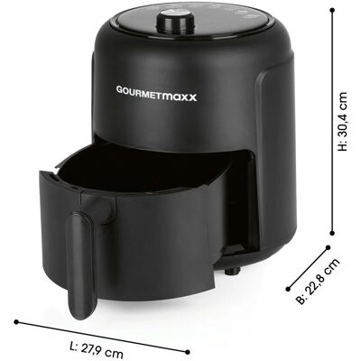 Gourmetmaxx 4067522019701 - Czarny - Frytkownica na gorące powietrze Gourmetmaxx 4067522019701 - Czarny - Frytkownica na gorące powietrze