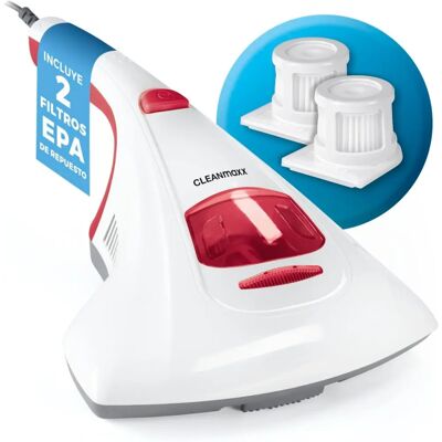 CLEANmaxx Aspirateur antiacarien vibration - 2 filtres EPA - Aspirateur à main CLEANmaxx Aspirateur antiacarien vibration - 2 filtres EPA - Aspirateur à main