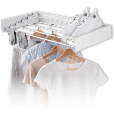 EASYmaxx Sèche-linge mural - Pliable, 4m de séchage - Intérieur/Extérieur EASYmaxx Sèche-linge mural - Pliable, 4m de séchage - Intérieur/Extérieur