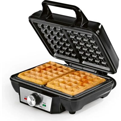 Gourmetmaxx 14880 - Svart, Silver - Vaffeljärn Gourmetmaxx 14880 - Svart, Silver - Vaffeljärn