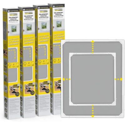 EASYmaxx Teleskop-Insektenschutzgitter - 4er-Set - wit - insectenhor EASYmaxx Teleskop-Insektenschutzgitter - 4er-Set - wit - insectenhor