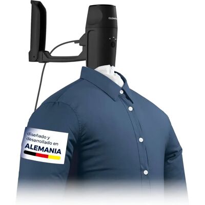 CLEANmaxx - Hemdenbügler PRO KOMPAKT - Schwarz/Silber CLEANmaxx - Hemdenbügler PRO KOMPAKT - Schwarz/Silber