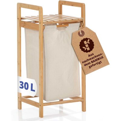 Lumaland 12171 30 L Beige Bambus Wasmand Lumaland 12171 30 L Beige Bambus Wasmand