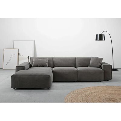 Ecksofa Glimminge - Skandinavisches Design, Wasserabweisende Mikrofaser, Recamiere links - Sofa Ecksofa Glimminge - Skandinavisches Design, Wasserabweisende Mikrofaser, Recamiere links - Sofa