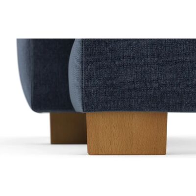 HOME AFFAIRE Dundee U-Form Sofa - U-förmiges Blau Flachgewebe HOME AFFAIRE Dundee U-Form Sofa - U-förmiges Blau Flachgewebe