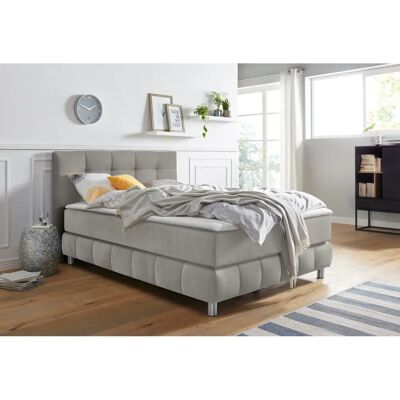 Andas Salo XXL Skandinavisches Boxspringbett - 7-Zonen, Hellgrau Andas Salo XXL Skandinavisches Boxspringbett - 7-Zonen, Hellgrau