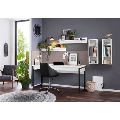 Places of Style Moid - Moderner Rechteckiger Schreibtisch mit 2 Schubladen Places of Style Moid - Moderner Rechteckiger Schreibtisch mit 2 Schubladen