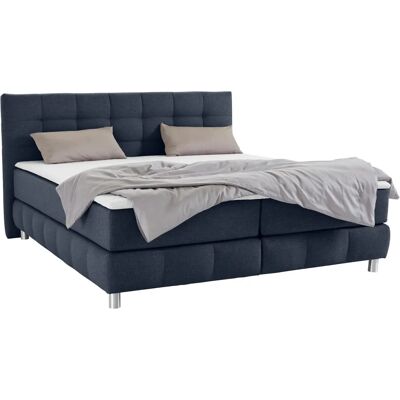Andas Salo XXL Blau Boxspringbett - Komplettset mit Matratze Andas Salo XXL Blau Boxspringbett - Komplettset mit Matratze