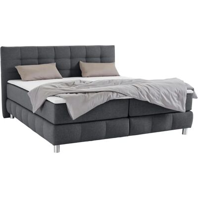 andas Salo XXL Boxspringbett - Nordisches Design, 200x220cm, Grau andas Salo XXL Boxspringbett - Nordisches Design, 200x220cm, Grau