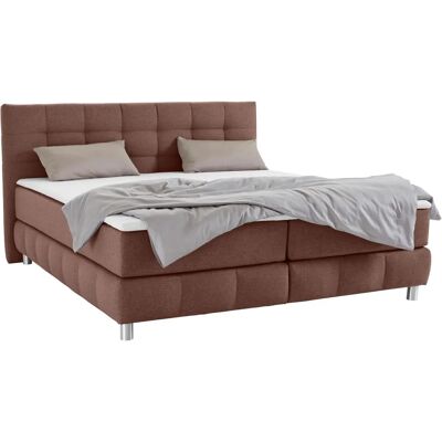 Andas Salo XXL Boxspringbett - 180x220cm, Braun, H2, Komplett Andas Salo XXL Boxspringbett - 180x220cm, Braun, H2, Komplett