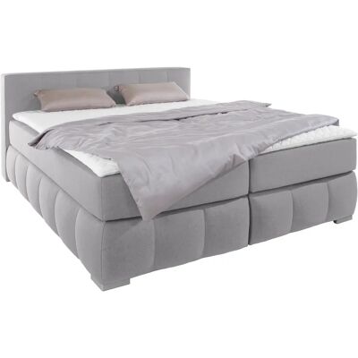 Guido Maria Kretschmer "Chelles" Boxspringbett - 180x220cm, Grau, 7-Zonen Federkern Guido Maria Kretschmer "Chelles" Boxspringbett - 180x220cm, Grau, 7-Zonen Federkern