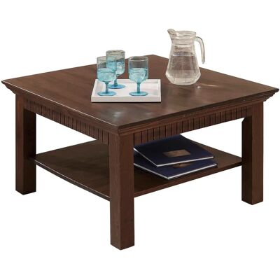HOME AFFAIRE Lisa Dunkelbrauner Quadratischer Couchtisch - Kaffeetisch HOME AFFAIRE Lisa Dunkelbrauner Quadratischer Couchtisch - Kaffeetisch