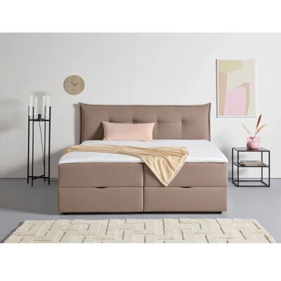 Andas Kederleicht Boxspringbett - taupe Andas Kederleicht Boxspringbett - taupe
