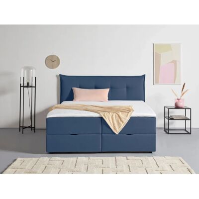 Andas Kederleicht Boxspringbett - Komplettbett mit Stauraum und Topper Andas Kederleicht Boxspringbett - Komplettbett mit Stauraum und Topper