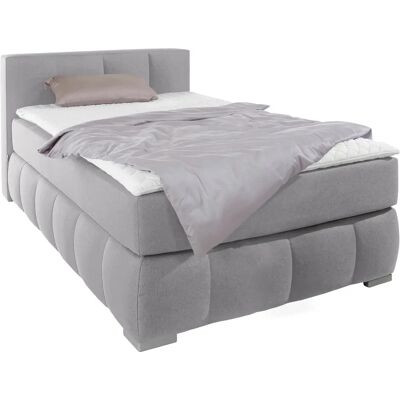 Guido Maria Kretschmer "Chelles" Boxspringbett - 140x220cm, Grau, Komplettbett Guido Maria Kretschmer "Chelles" Boxspringbett - 140x220cm, Grau, Komplettbett