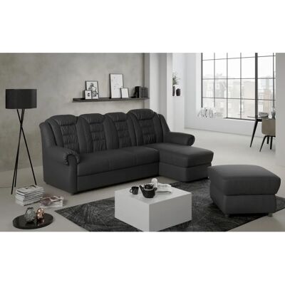 HOME AFFAIRE Boston L-Form Sofa - Recamiere rechts - Schwarz HOME AFFAIRE Boston L-Form Sofa - Recamiere rechts - Schwarz
