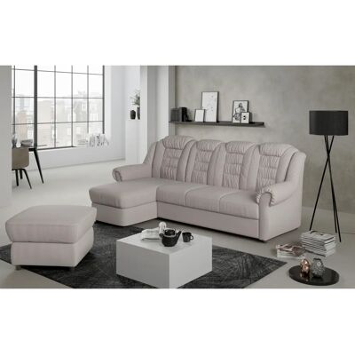 HOME AFFAIRE Boston L-Form Sofa - Beige (Sand) - Ecksofa mit Kunstleder HOME AFFAIRE Boston L-Form Sofa - Beige (Sand) - Ecksofa mit Kunstleder