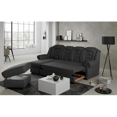 HOME AFFAIRE Boston L-Form Sofa - Ecksofa mit Bettfunktion - Schwarz HOME AFFAIRE Boston L-Form Sofa - Ecksofa mit Bettfunktion - Schwarz