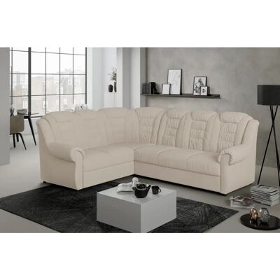 HOME AFFAIRE Boston L-Form Sofa - Hoch Rücken Chenille Beige HOME AFFAIRE Boston L-Form Sofa - Hoch Rücken Chenille Beige