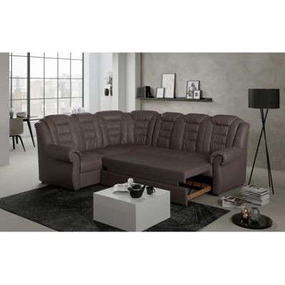 HOME AFFAIRE Boston L-Form Sofa - Reclining rechts, Kunstleder, Dunkelbraun - Sofa HOME AFFAIRE Boston L-Form Sofa - Reclining rechts, Kunstleder, Dunkelbraun - Sofa