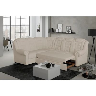 HOME AFFAIRE Boston L-Form Sofa - beige - Langer Schenkel rechts - Schlaffunktion HOME AFFAIRE Boston L-Form Sofa - beige - Langer Schenkel rechts - Schlaffunktion