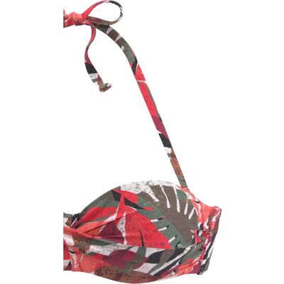 LASCANA Ava Bikini-Top - Tropischer Druck, Wattierte Cups, Abnehmbare Träger LASCANA Ava Bikini-Top - Tropischer Druck, Wattierte Cups, Abnehmbare Träger