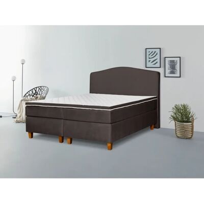 INOSIGN Jalma Boxspringbett - 180x200cm, Braun - Boxspringbett INOSIGN Jalma Boxspringbett - 180x200cm, Braun - Boxspringbett