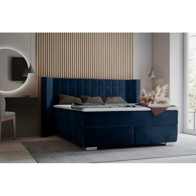 Places of Style Piazza Boxspringbett - Dunkelblau - Bett Places of Style Piazza Boxspringbett - Dunkelblau - Bett