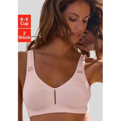 Petite Fleur 105 rosa-weiß nahtloser BH - Dessous Petite Fleur 105 rosa-weiß nahtloser BH - Dessous