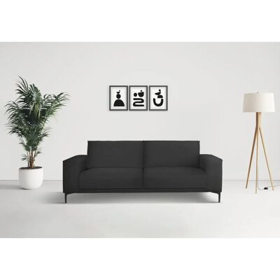 Places of Style Oland Sofa - Anthrazit - 3-Sitzer Places of Style Oland Sofa - Anthrazit - 3-Sitzer