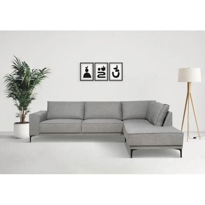 Places of Style Oland L-Form grau Sofa - Sofa Places of Style Oland L-Form grau Sofa - Sofa