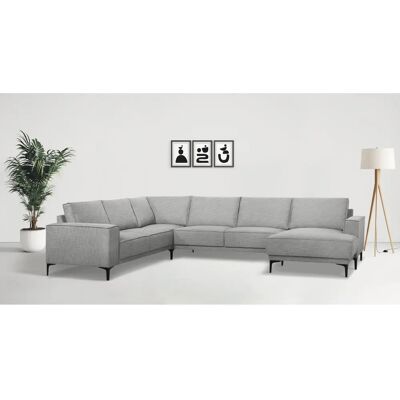 PLACES OF STYLE Oland U-Form Sofa - Grau - Sofas PLACES OF STYLE Oland U-Form Sofa - Grau - Sofas
