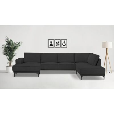 Places of Style Oland Sofa - Flachgewebe, Ottomane rechts, Polyester, Zeitloses Design Places of Style Oland Sofa - Flachgewebe, Ottomane rechts, Polyester, Zeitloses Design