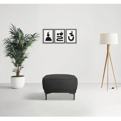 Places of Style Oland Grau Hocker - Hocker Places of Style Oland Grau Hocker - Hocker