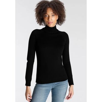 ARIZONA Schwarzer Unisex Baumwoll-Polyacryl Rollkragenpullover - Pullover ARIZONA Schwarzer Unisex Baumwoll-Polyacryl Rollkragenpullover - Pullover