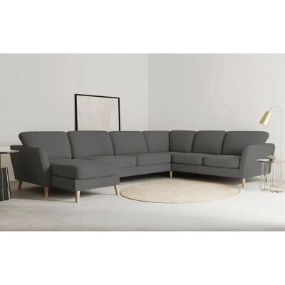Home Affair Marseille XXL U-Form Sofa - Hochwertiger Stoff, FSC-Material, Geräumig Home Affair Marseille XXL U-Form Sofa - Hochwertiger Stoff, FSC-Material, Geräumig