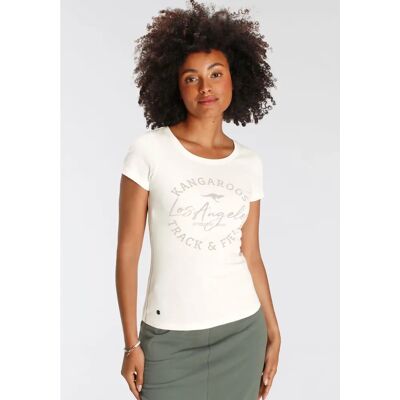 KANGAROOS Beiges Druck-Shirt Damen - T-Shirt KANGAROOS Beiges Druck-Shirt Damen - T-Shirt