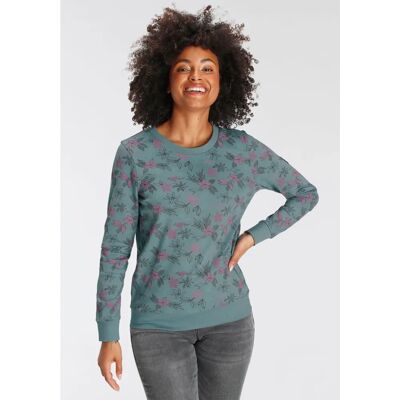 KANGAROOS Modell 52/54 (XXL) Grün Lässiges Blumen-Sweatshirt - Sweatshirt KANGAROOS Modell 52/54 (XXL) Grün Lässiges Blumen-Sweatshirt - Sweatshirt