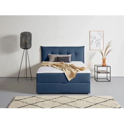 Andas Kederleicht Boxspringbett - Doppelfederung, blau, Komplett Andas Kederleicht Boxspringbett - Doppelfederung, blau, Komplett