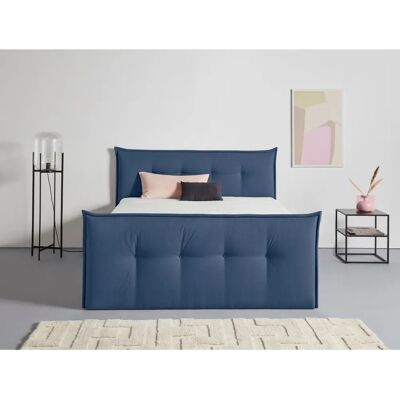 Andasu202fNordic Interior Kederleicht Blau Boxspringbett - Komplettbett Andasu202fNordic Interior Kederleicht Blau Boxspringbett - Komplettbett