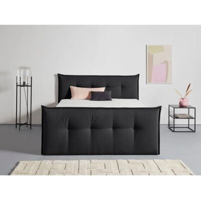 Boxbett ANDAS Kederleicht grau - Komplett mit Stauraum Boxbett ANDAS Kederleicht grau - Komplett mit Stauraum